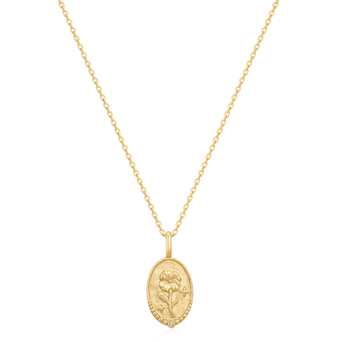 Kette gold Geburtsblume Februar Veilchen