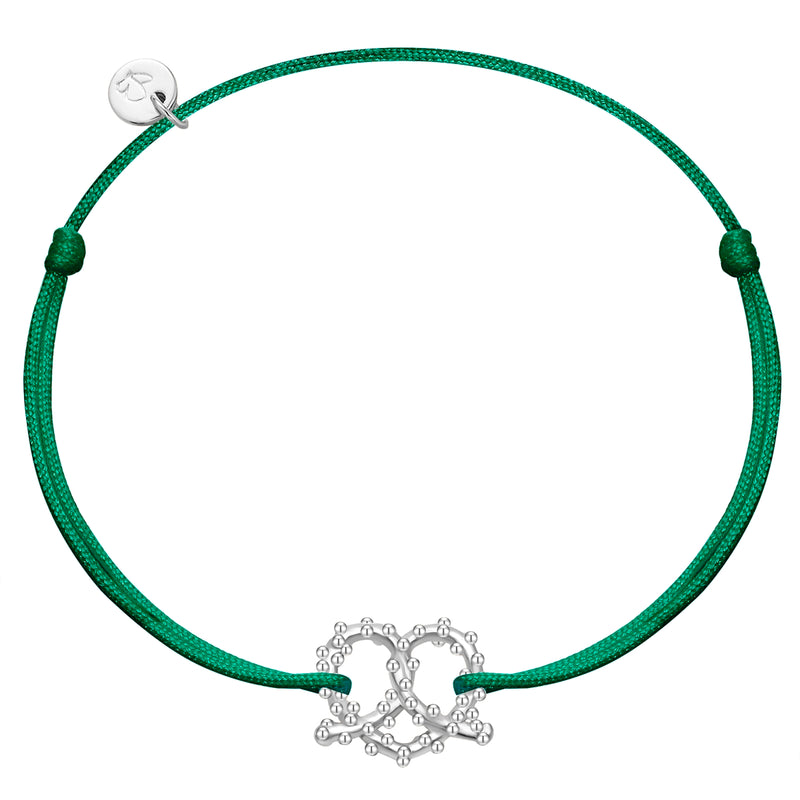 Armband Textil grün HERZ BREZE grün