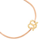 Armband Textil beige HERZ-BREZE gold