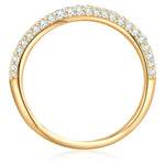 Ring gelbgold geschwungen mit Zirkonia