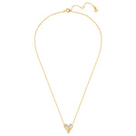 Kette mit Herz-Anhänger gold mit Zirkonia