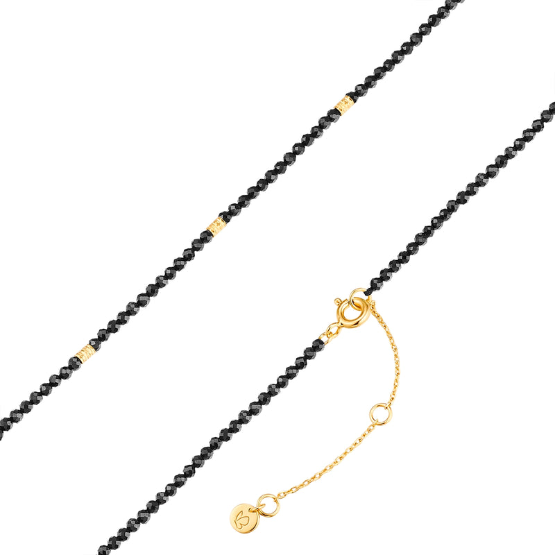 Kette gold mit Spinell