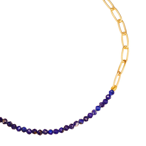 Armband gold mit Lapislazuli