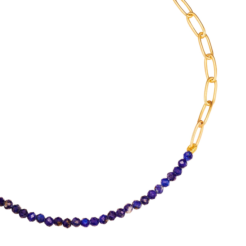 Armband gold mit Lapislazuli