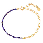 Armband gold mit Lapislazuli