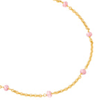 Kette gold mit Kunzit
