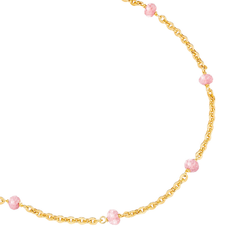 Kette gold mit Kunzit