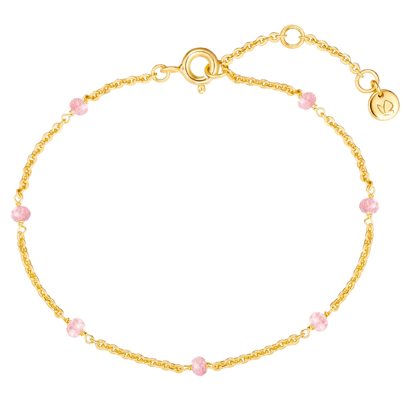 Kette gold mit Kunzit