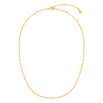 Kette gold mit Erdbeerquarz