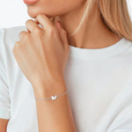 Panzer-Armband Schmetterling silber
