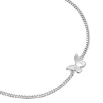 Panzer-Armband Schmetterling silber