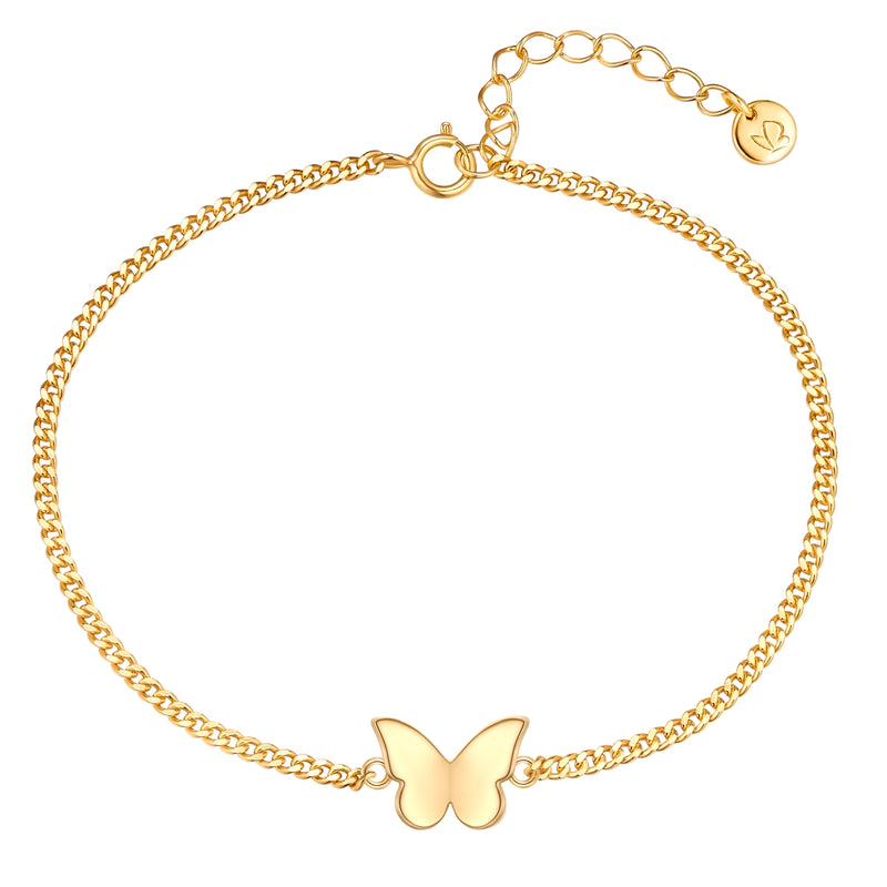 Panzer-Armband Butterfly gold