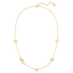 Schmetterlings-Kette gold Zirkonia