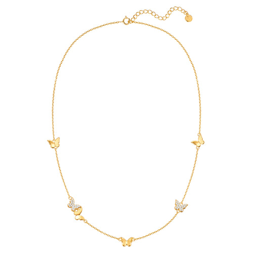 Schmetterlings-Kette gold Zirkonia