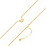 Kette mit Anhänger Schmetterling gelbgold