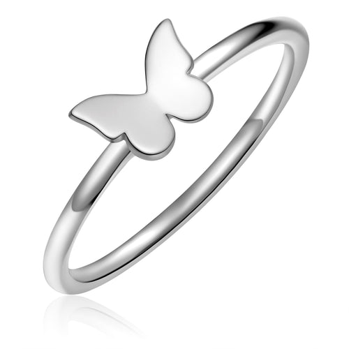 Ring mit Schmetterling silber