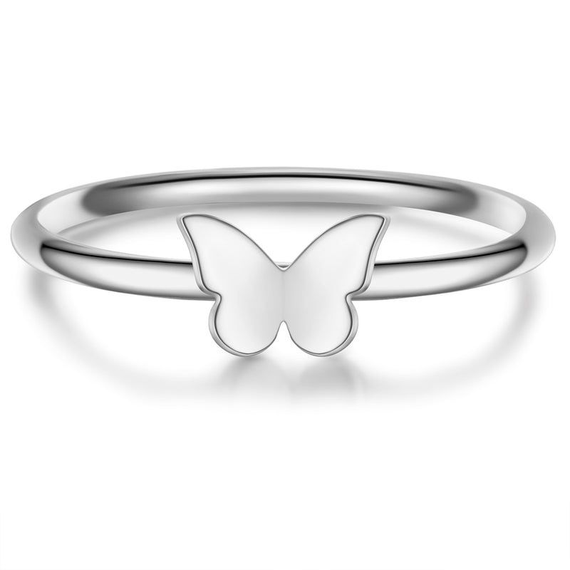 Ring mit Schmetterling silber