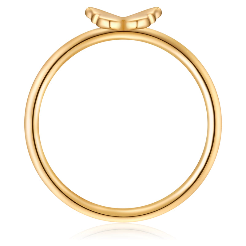 Schmetterlings-Ring gold