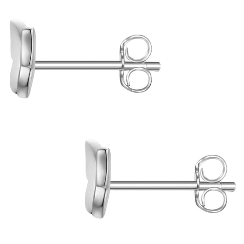 Schmetterlings-Ohrstecker silber