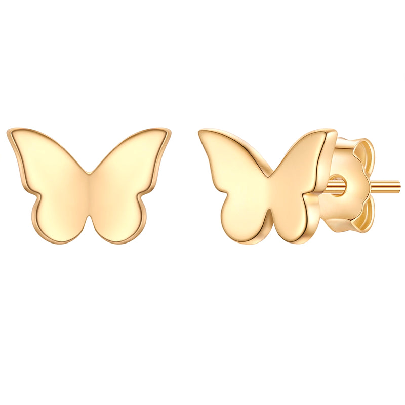 Ohrstecker Schmetterling gold