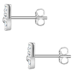 Ohrstecker Schmetterling silber mit Zirkonia