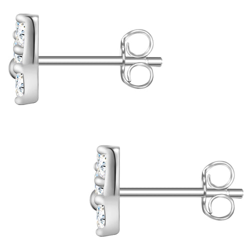 Ohrstecker Schmetterling silber mit Zirkonia