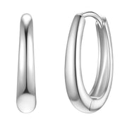 Ovale Creolen silber