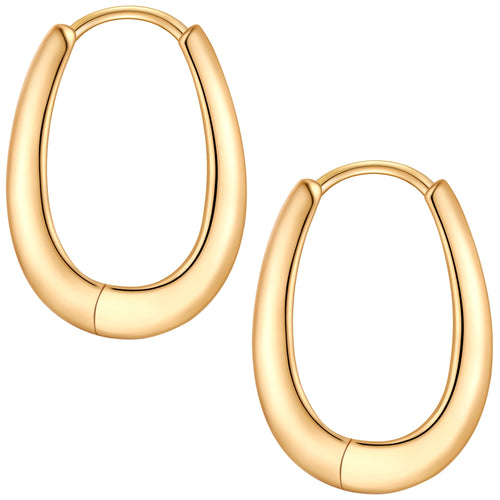 Silber Hoops modern