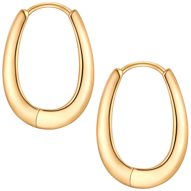 Silber Hoops modern
