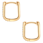 Creolen gold mit Zirkonia GEO