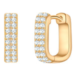 Creolen gold mit Zirkonia GEO