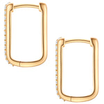 Creolen GEO XL mit Zirkonia gold