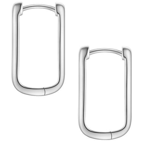 Creolen silber GEO large