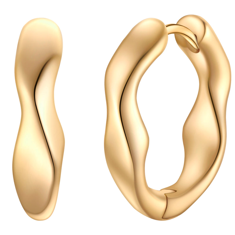 Creolen gold geschwungen
