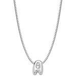 Halskette Bubble Letter A silber