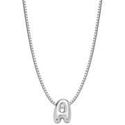 Halskette Bubble Letter A silber