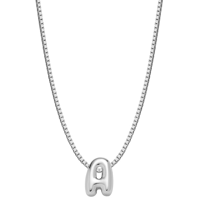 Halskette Bubble Letter A silber