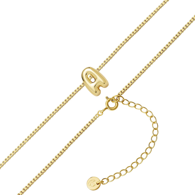 Halskette Bubble Letter A gold