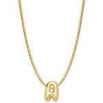 Halskette Bubble Letter A gold