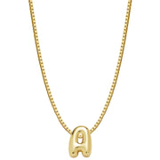 Halskette Bubble Letter A gold