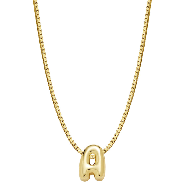 Halskette Bubble Letter A gold