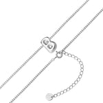 Halskette Bubble Letter B silber