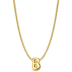 Halskette Bubble Letter B gold