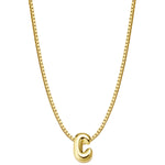 Halskette Bubble Letter C gold