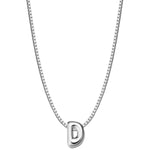 Halskette Bubble Letter D silber