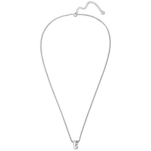 Halskette Bubble Letter E silber
