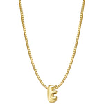 Halskette Bubble Letter E gold