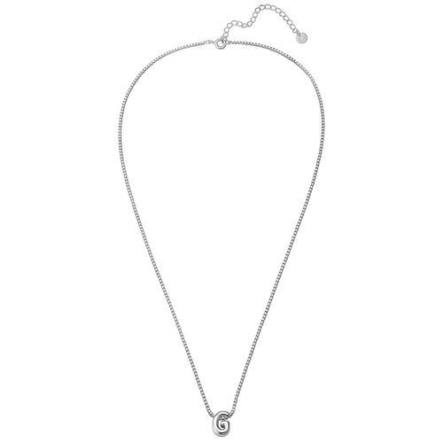Halskette Bubble Letter G silber