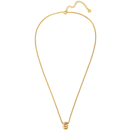 Halskette Bubble Letter G gold