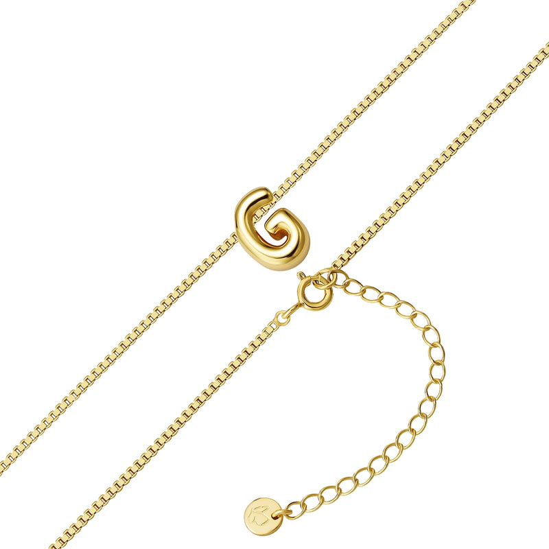 Halskette Bubble Letter G gold